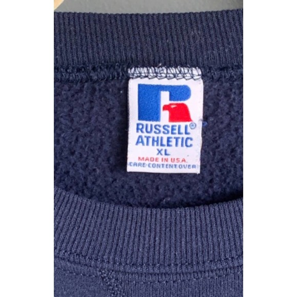 Vtg 90s made in USA Russell Crewneck - Picture 2 of 4